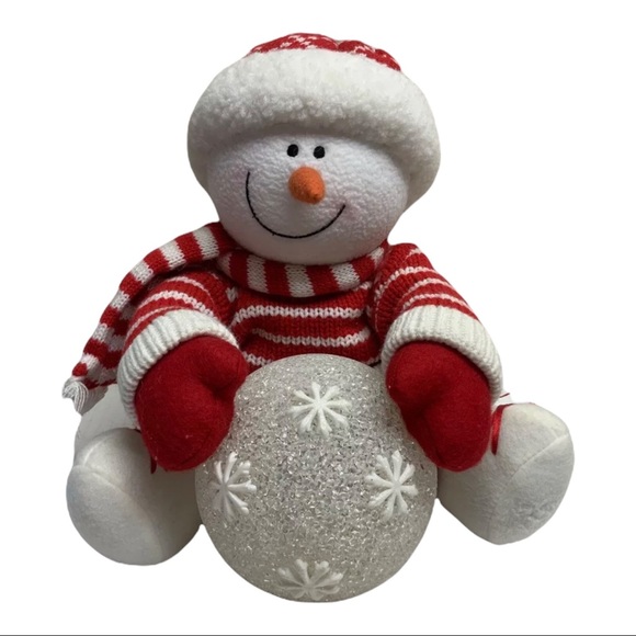 Avon Snowy Glow Plush Snowman LCD Multicolor Light Changing Christmas Decoration - Picture 4 of 14